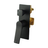 Aquaperla Rushy Wall Mixer With Diverter - Black