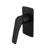 Aquaperla AU Square Wall Mixer - Matte Black