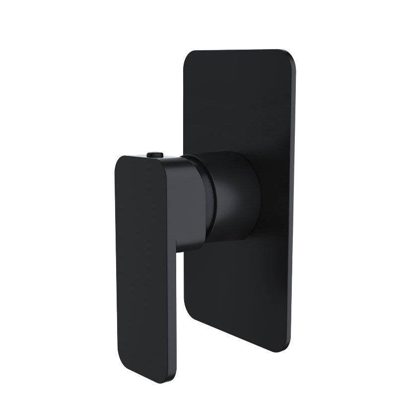 Aquaperla Ivano Square Wall Mixer - Black