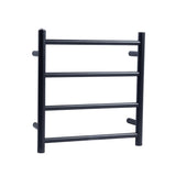 Aquaperla Heated Towel Rack 4 Bars- Black