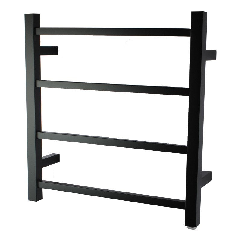 Aquaperla Heated Towel Rack 4 Bars - Black