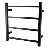 Aquaperla Heated Towel Rack 4 Bars - Black