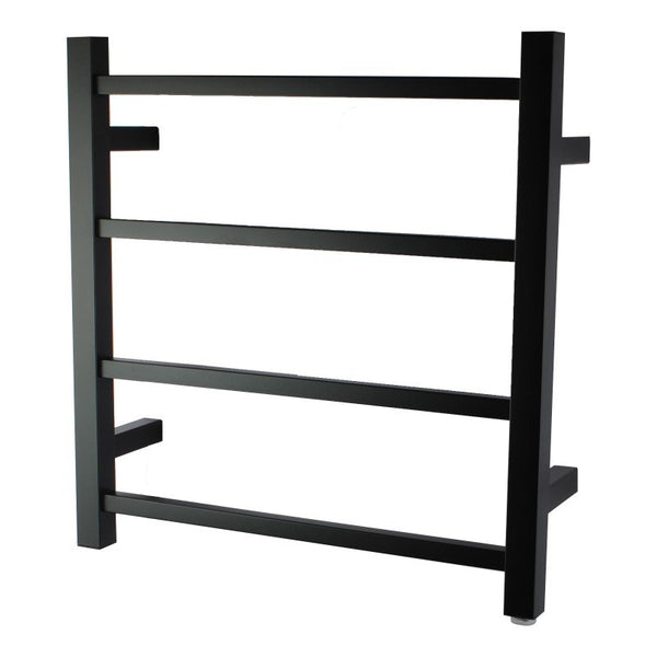 Aquaperla Heated Towel Rack 4 Bars - Black