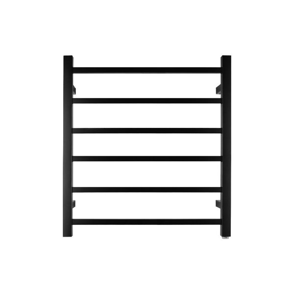 Aquaperla Heated Towel Rack 6 Bars - Black
