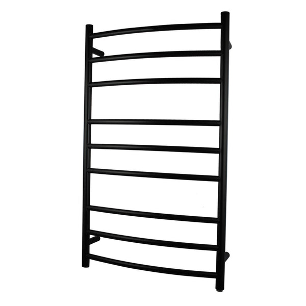 Aquaperla Heated Towel Rack 9 Bars - Black