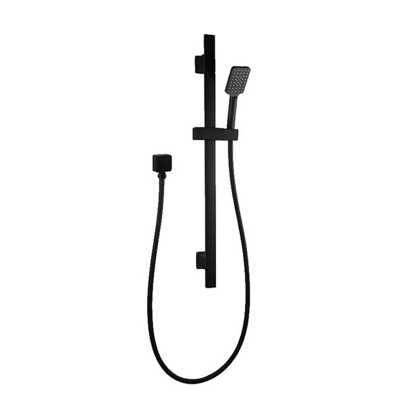 Aquaperla Shower Rail With Handheld Shower - Black - OX2145.SH.N+OX-S8.HHS