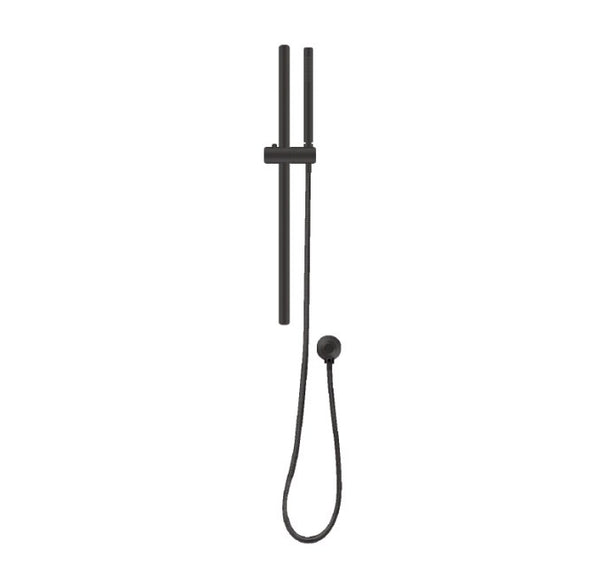 Aquaperla Shower Rail With Handheld Shower - Black - OX2147-1.SH