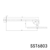 Linkware Elle 316 Overhead Shower - Gun Metal