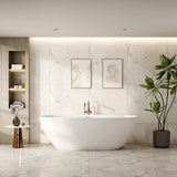 Aquaperla PILATO Series 1700*800*580mm Slim Edge Freestanding Acrylic Bathtub - Gloss White
