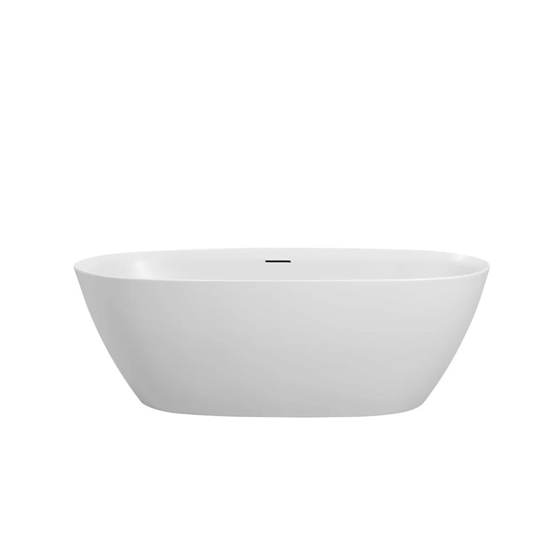 Aquaperla PILATO Series 1500*750*580mm Slim Edge Freestanding Acrylic Bathtub - Gloss White