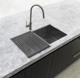 Meir Lavello Stainless Steel rolling mat protector - PVD Gunmetal Black