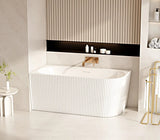 Aquaperla ROSE Series 1500*750*580mm Corner Acrylic Bathtub (Left Corner) - Matte White