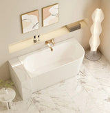 Aquaperla ROSE Series 1700*800*580mm Corner Acrylic Bathtub (Left Corner) - Matte White