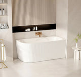 Aquaperla ROSE Series 1500*750*580mm Corner Acrylic Bathtub (Right Corner) - Matte White