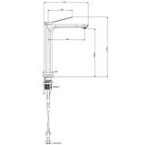 Aquaperla Tall Kitchen Mixer - Chrome