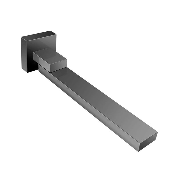 Aquaperla Cavallo Square Bath Spout - Gun Metal Grey