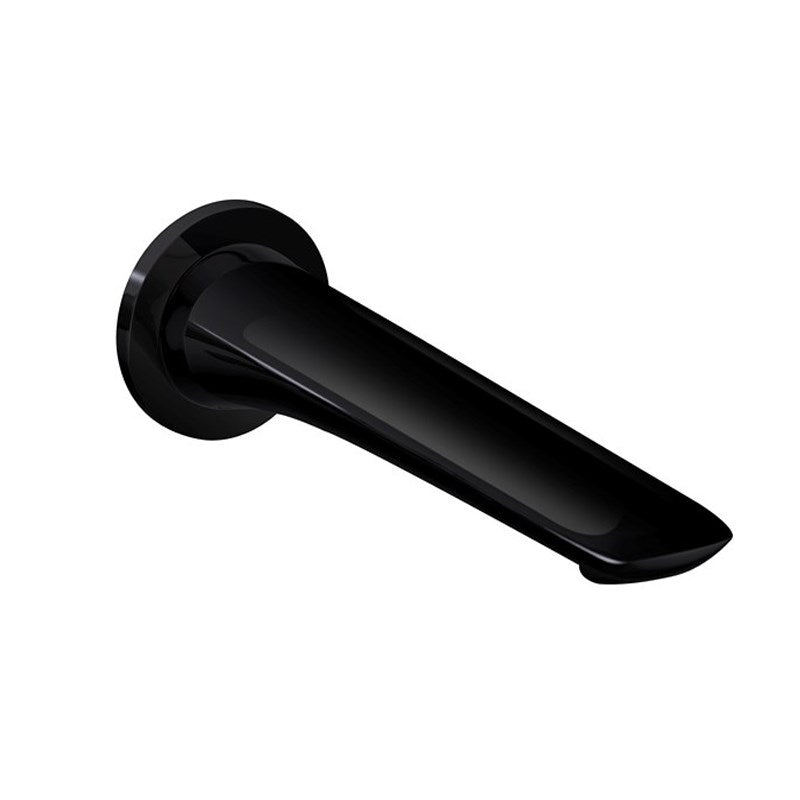 Aquaperla Bellino Wall Bath/Spout - High Gloss Black