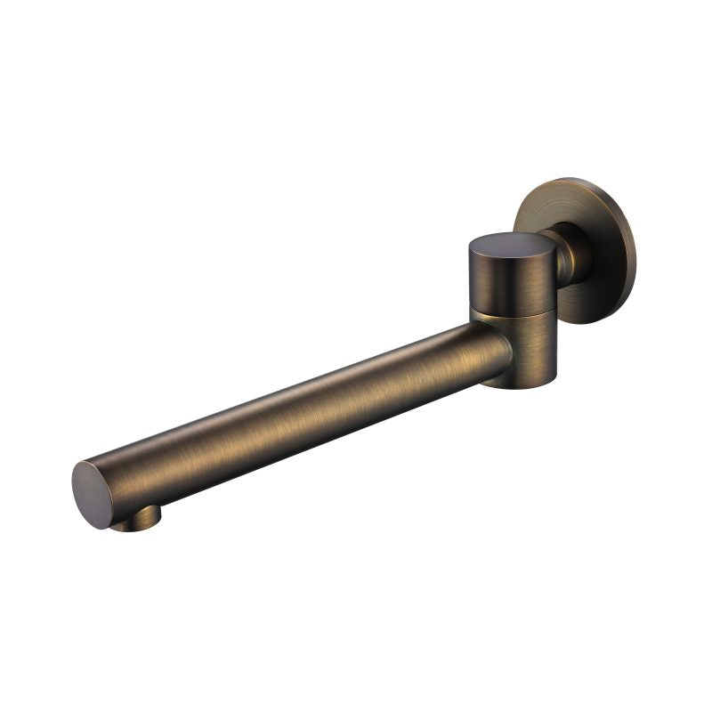 Modern National Star Swivel Bath Spout Antique Brass
