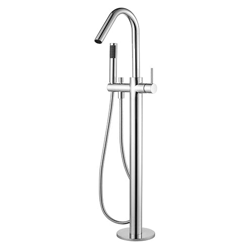 Modern National Star Freestanding Bath Mixer With Hand Shower Chrome