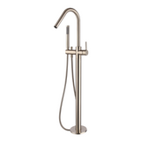 Modern National Star Freestanding Bath Mixer With Hand Shower Brushed Nickel