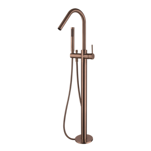 Modern National Star Freestanding Bath Mixer With Hand Shower Champagne