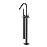 Modern National Star Freestanding Bath Mixer With Hand Shower Gun Metal
