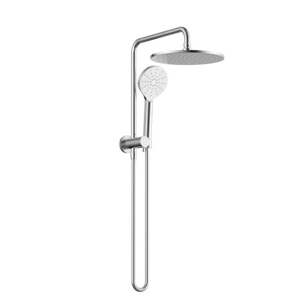 Modern National Star Compact Half Shower Column Set Brushed Chrome