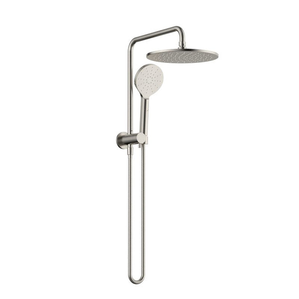 Modern National Star Compact Half Shower Column Set Brushed Nickel