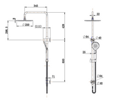 Modern National Star Luxury Shower Column Set Chrome