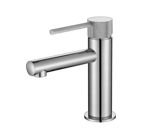 Modern National Star Mini Basin Mixer With Knurled Handle Chrome