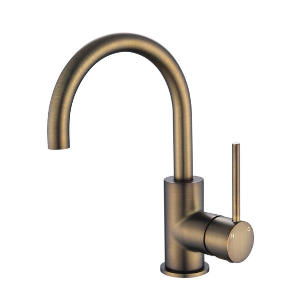 Modern National Star Mini Basin/Kitchen Mixer Antique Brass