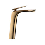 Aquaperla Bellino Tall Basin Mixer - Brushed Yellow Gold