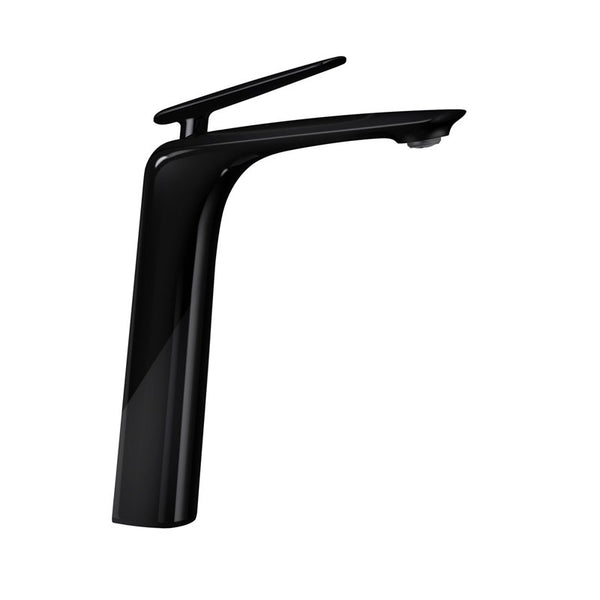 Aquaperla Bellino Tall Basin Mixer - High Gloss Black