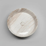 Aquaperla 400x400x130mm Above Counter Basin - Gloss Stone Marble