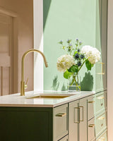 Meir Round Piccola Pull Out Kitchen Mixer Tap - PVD Tiger Bronze