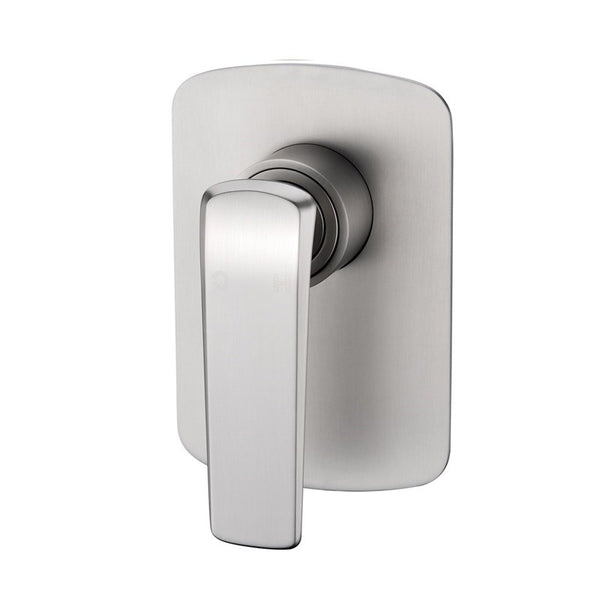 Aquaperla Esperia Square Wall Mixer - Brushed Nickel