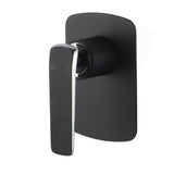 Aquaperla Esperia Square Wall Mixer - Black & Chrome