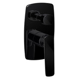 Aquaperla Bellino Wall Mixer With Diverter - High Gloss Black