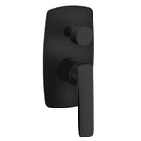 Aquaperla Bellino Wall Mixer With Diverter - Matte Black