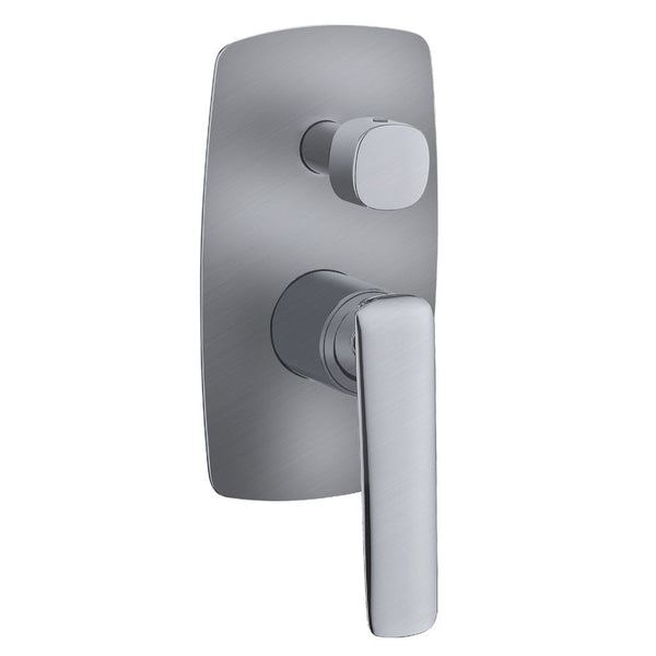 Aquaperla Bellino Wall Mixer With Diverter - Brushed Nickel