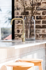 Meir Round Kitchen Mixer Tap - PVD Tiger Bronze