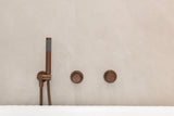 Meir Round Wall Mixer Pinless Handle Trim Kit - PVD Lustre Bronze