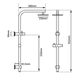 Aquaperla 10" Shower Station - Chrome - CH2128-A.SH.N+CH0007.SH+CH-R11.HHS