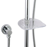 Aquaperla Shower Rail With Soap Dish - Chrome