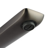 Aquaperla Rushy 180mm Bathtub/Basin Wall Spout - Brushed Gun Metal Grey