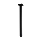 Aquaperla 400mm Ceiling Shower Arm - Black - OX0117.SA