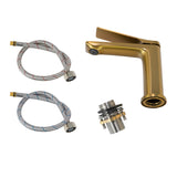 Aquaperla Rushy Basin Mixer - Brushed Brass