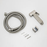 Aquaperla Brass Toilet Bidet - Brushed Nickel