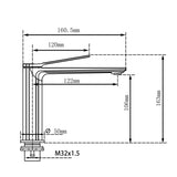 Technical drawing of a metal bracket with dimensions labeled