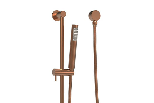 ADP Soul Slimline Hand Shower On Rail Brushed Copper